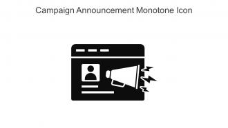 Campaign Announcement Monotone Icon In Powerpoint Pptx Png And Editable Eps Format