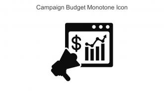 Campaign Budget Monotone Icon In Powerpoint Pptx Png And Editable Eps Format