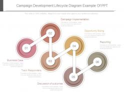 Campaign development lifecycle diagram example of ppt