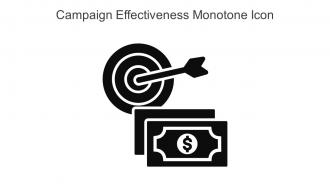Campaign Effectiveness Monotone Icon In Powerpoint Pptx Png And Editable Eps Format