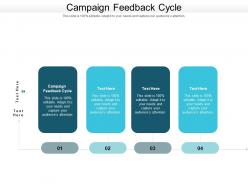 Campaign feedback cycle ppt powerpoint presentation model deck cpb
