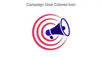 Campaign Goal Colored Icon In Powerpoint Pptx Png And Editable Eps Format
