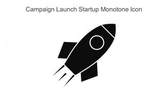Campaign Launch Startup Monotone Icon In Powerpoint Pptx Png And Editable Eps Format