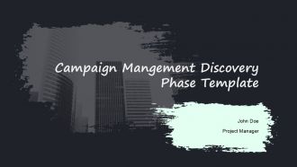Campaign Mangement Discovery Phase Template PPT H