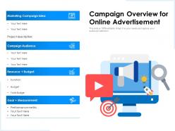 Campaign overview for online advertisement