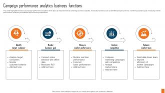Campaign Performance Analytics Business Functions