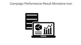 Campaign Performance Result Monotone Icon In Powerpoint Pptx Png And Editable Eps Format
