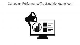 Campaign Performance Tracking Monotone Icon In Powerpoint Pptx Png And Editable Eps Format