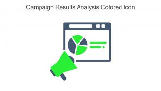 Campaign Results Analysis Colored Icon In Powerpoint Pptx Png And Editable Eps Format