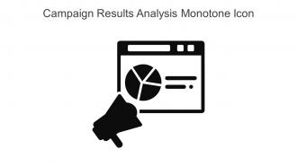 Campaign Results Analysis Monotone Icon In Powerpoint Pptx Png And Editable Eps Format