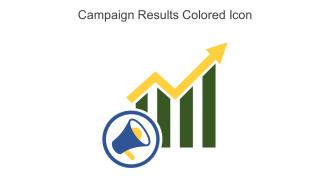 Campaign Results Colored Icon in powerpoint pptx png and editable eps format