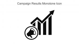 Campaign Results Monotone Icon in powerpoint pptx png and editable eps format