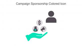 Campaign Sponsorship Colored Icon In Powerpoint Pptx Png And Editable Eps Format