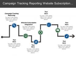 Campaign tracking reporting website subscription integration professional emails
