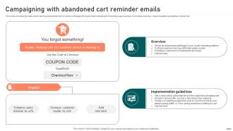 Campaigning With Abandoned Cart Reminder Effective Guide To Boost Brand Exposure Strategy SS V