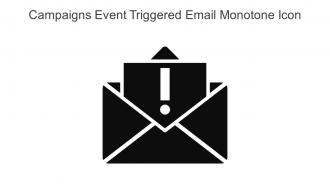 Campaigns Event Triggered Email Monotone Icon In Powerpoint Pptx Png And Editable Eps Format