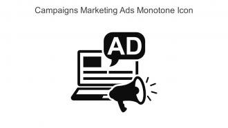Campaigns Marketing Ads Monotone Icon In Powerpoint Pptx Png And Editable Eps Format