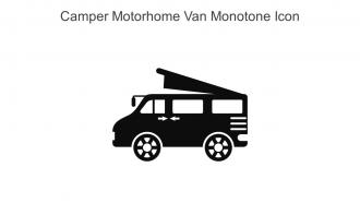 Camper Motorhome Van Monotone Icon In Powerpoint Pptx Png And Editable Eps Format