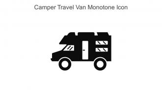 Camper Travel Van Monotone Icon In Powerpoint Pptx Png And Editable Eps Format