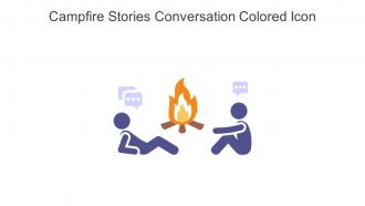 Campfire Stories Conversation Colored Icon In Powerpoint Pptx Png And Editable Eps Format