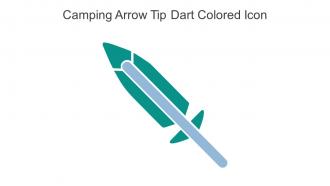 Camping Arrow Tip Dart Colored Icon In Powerpoint Pptx Png And Editable Eps Format