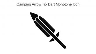 Camping Arrow Tip Dart Monotone Icon In Powerpoint Pptx Png And Editable Eps Format