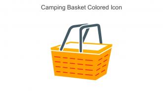 Camping Basket Colored Icon In Powerpoint Pptx Png And Editable Eps Format