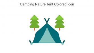Camping Nature Tent Colored Icon In Powerpoint Pptx Png And Editable Eps Format