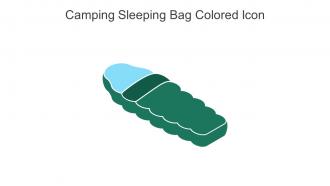 Camping Sleeping Bag Colored Icon In Powerpoint Pptx Png And Editable Eps Format
