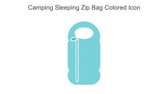 Camping Sleeping Zip Bag Colored Icon In Powerpoint Pptx Png And Editable Eps Format
