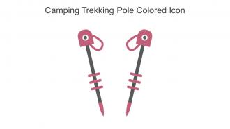 Camping Trekking Pole Colored Icon In Powerpoint Pptx Png And Editable Eps Format
