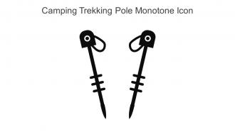 Camping Trekking Pole Monotone Icon In Powerpoint Pptx Png And Editable Eps Format