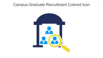 Campus Graduate Recruitment Colored Icon In Powerpoint Pptx Png And Editable Eps Format