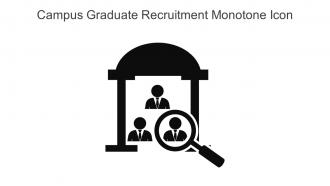 Campus Graduate Recruitment Monotone Icon In Powerpoint Pptx Png And Editable Eps Format