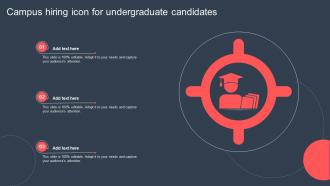 Campus Hiring Icon For Undergraduate Candidates