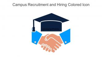 Campus Recruitment And Hiring Colored Icon In Powerpoint Pptx Png And Editable Eps Format