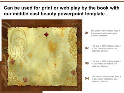 Can be used for print or web play by the book with our middle east beauty template