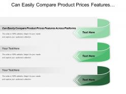 Can Easily Compare Product Prices Features Across Platforms