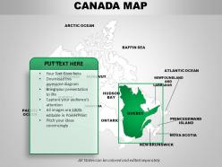Canada country powerpoint maps