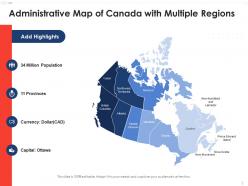 Canada map regions states digital interconnected map survey