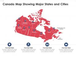 Canada map showing major states and cities