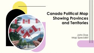 Canada Political Map Showing Provinces And Territories PPT Sample AT