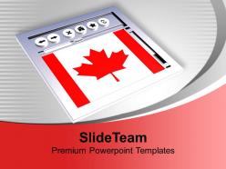 Canadian browser internet powerpoint templates ppt themes and graphics 0113