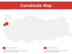 Canakkale map powerpoint presentation ppt template