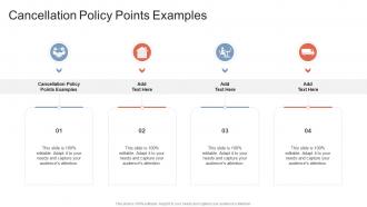 Cancellation Policy Points Examples In Powerpoint And Google Slides Cpb
