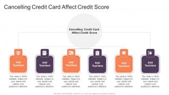 Cancelling Credit Card Affect Credit Score In Powerpoint And Google Slides Cpb