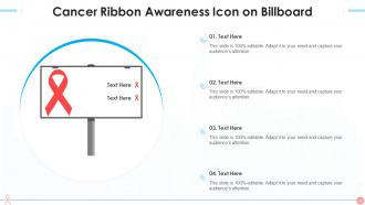 Cancer Ribbon Icon Powerpoint Ppt Template Bundles