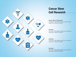 Cancer stem cell research ppt powerpoint presentation model gallery