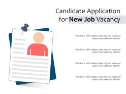 Candidate application for new job vacancy