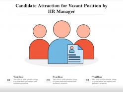 Candidate Attraction For Vacant Position By HR Manager